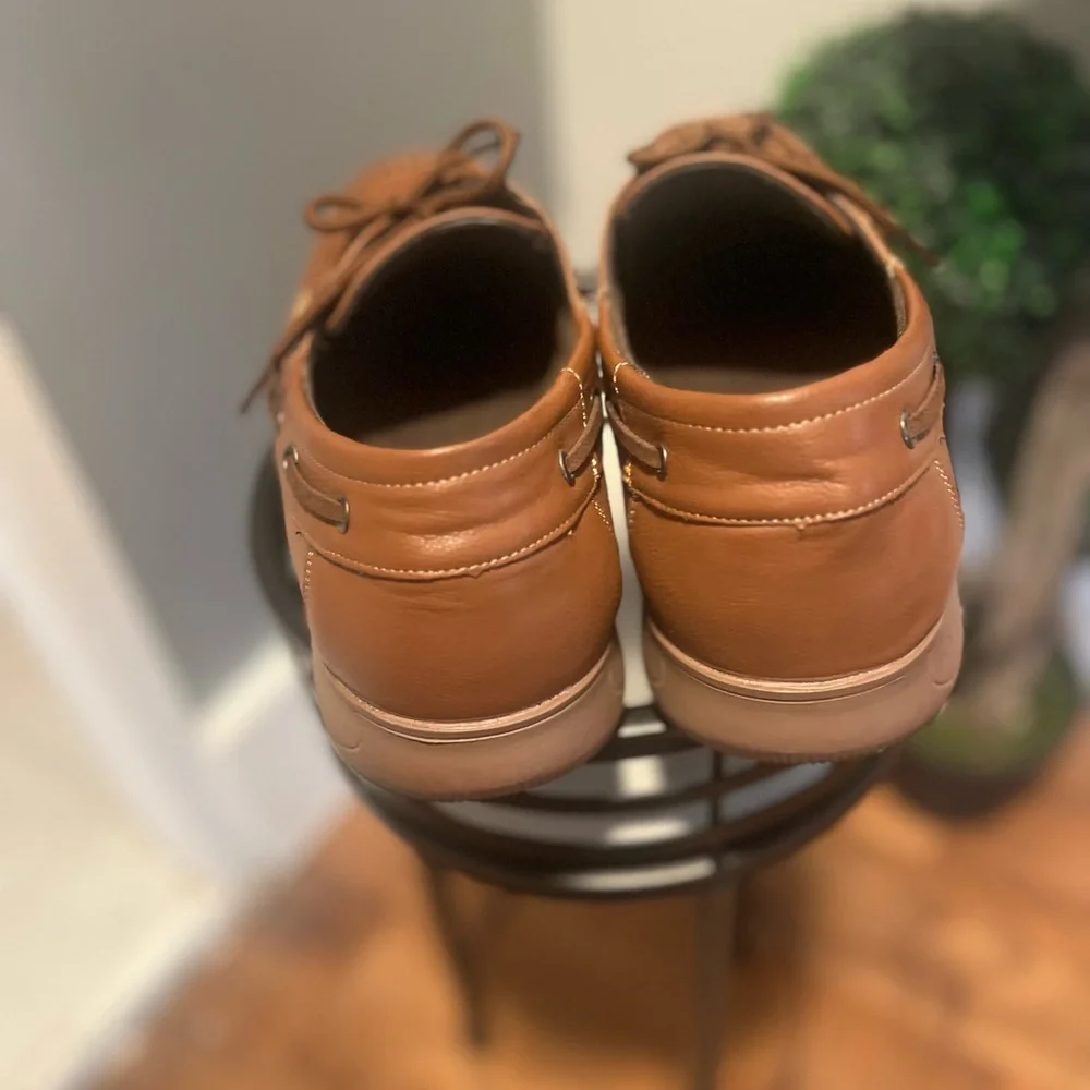 Classic Brown Leather Boat Shoes